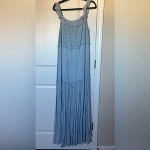 Blue Floral Maxi Dress